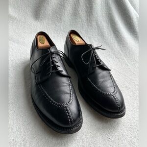 ALDEN 11.5 AA Black split‎ Toe Blucher Norwegian handsewn Vamp Leather shoes 961